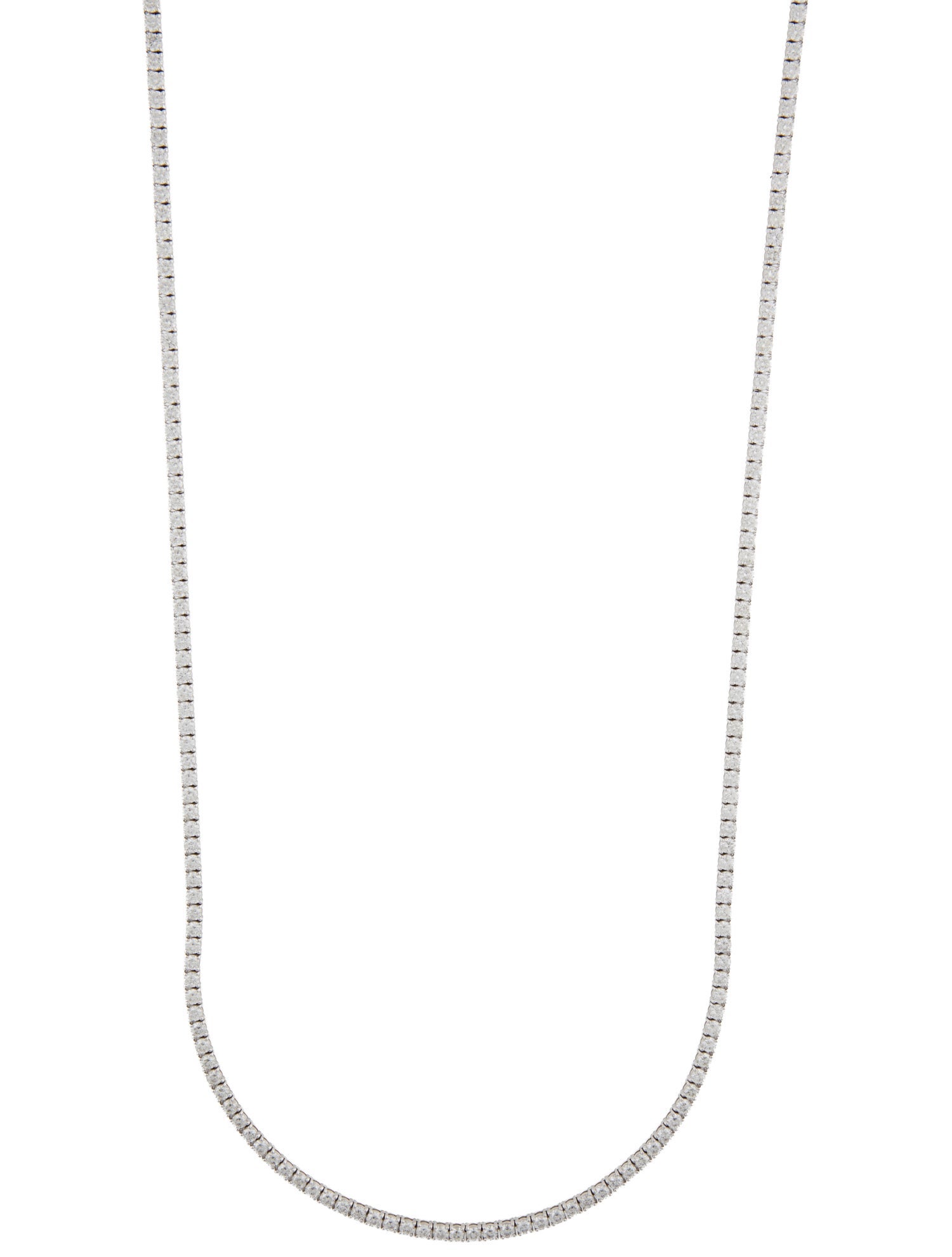 Necklace 14K 28.00ctw Diamond Tennis Link Chain Necklace