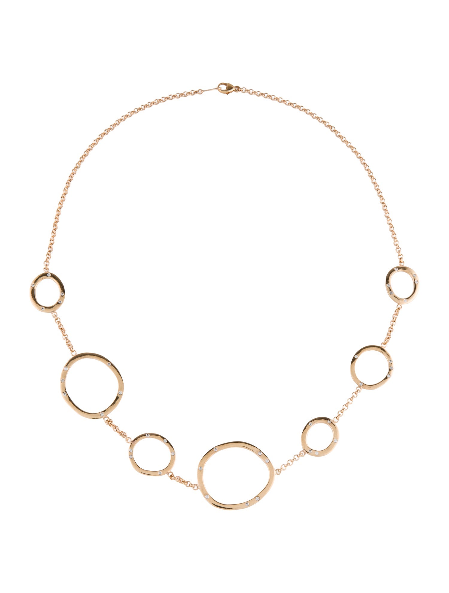 Necklace 18K Diamond Station Necklace