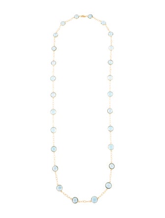 Necklace 18K Topaz Station Necklace