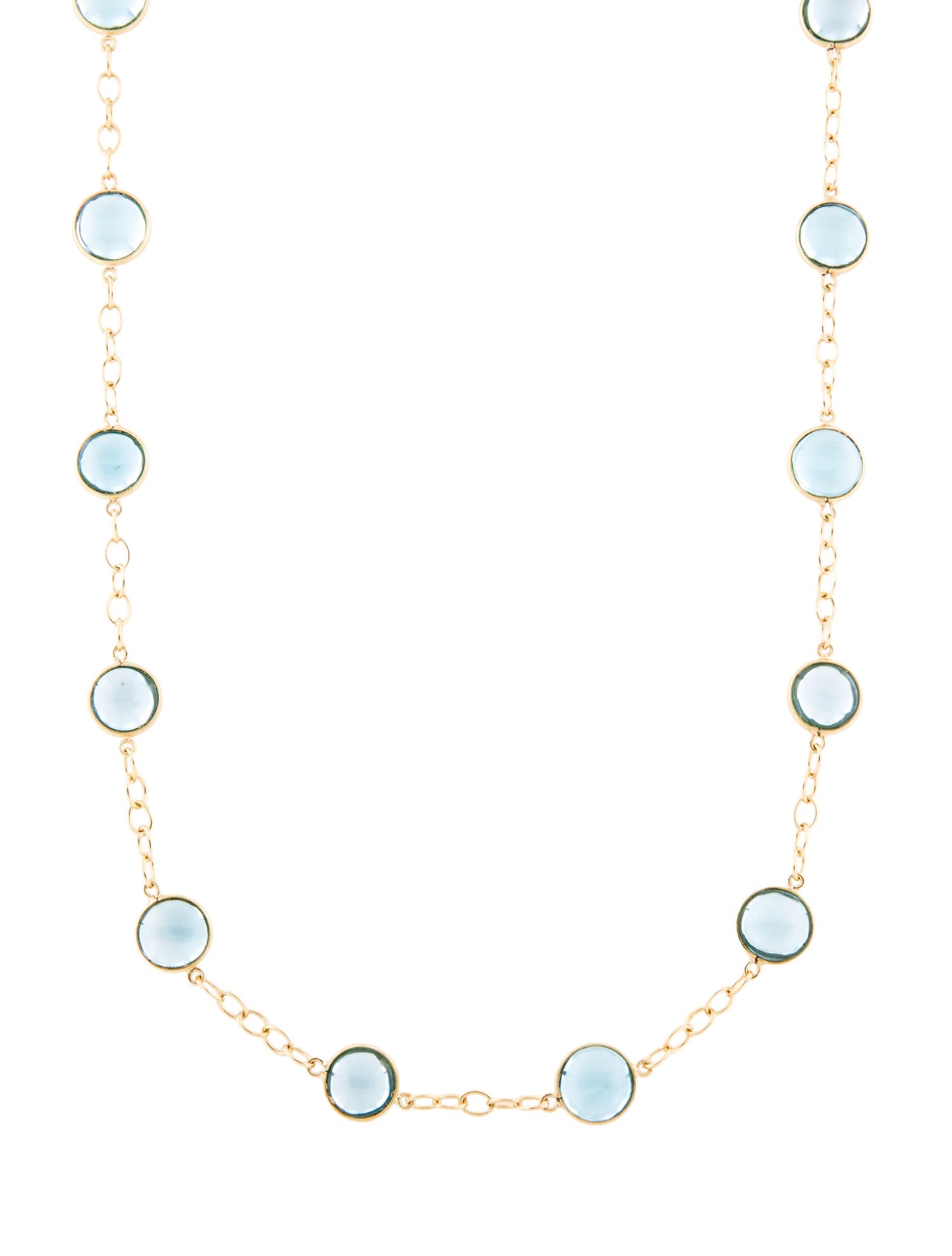 Necklace 18K Topaz Station Necklace