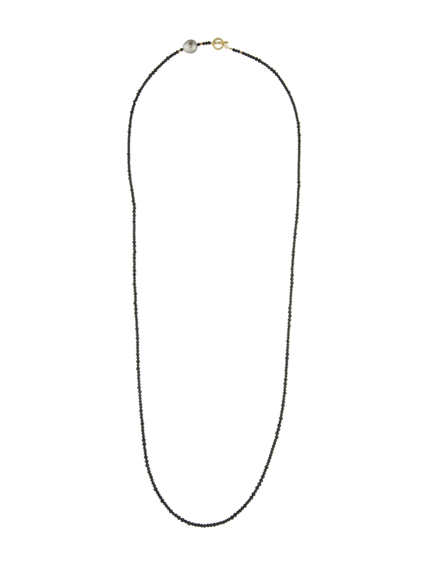 Necklace Pearl & Spinel Beaded Chain Necklace