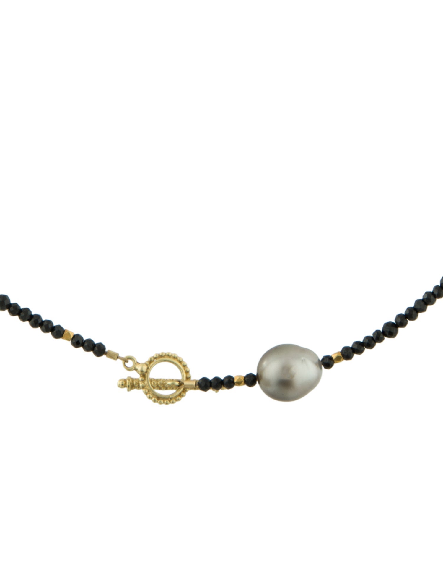 Necklace Pearl & Spinel Beaded Chain Necklace