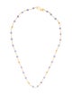 Necklace 22K Tanzanite Bead Strand Necklace