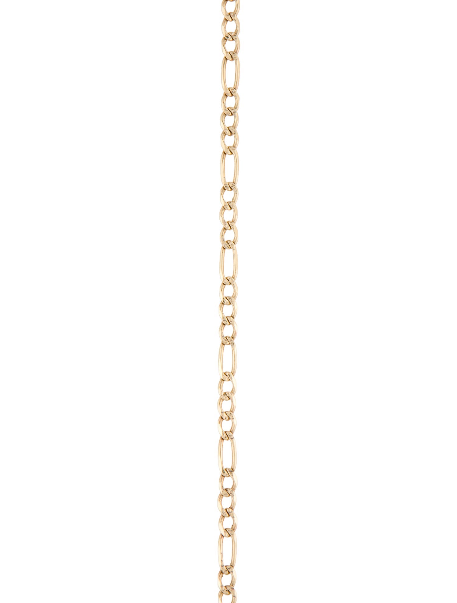Necklace 14K Textured Figaro Chain Necklace