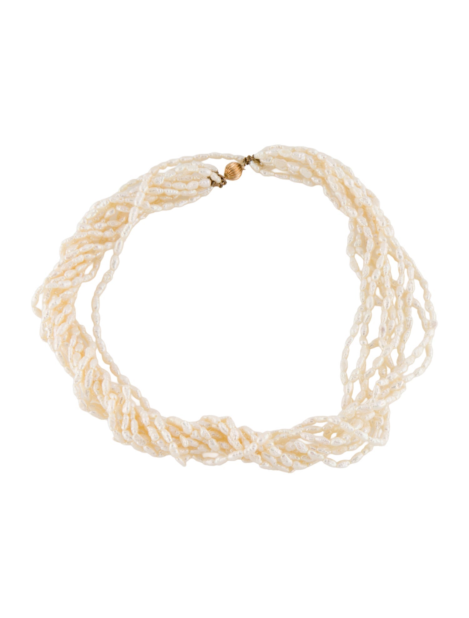 Necklace 14K Pearl Multi Strand