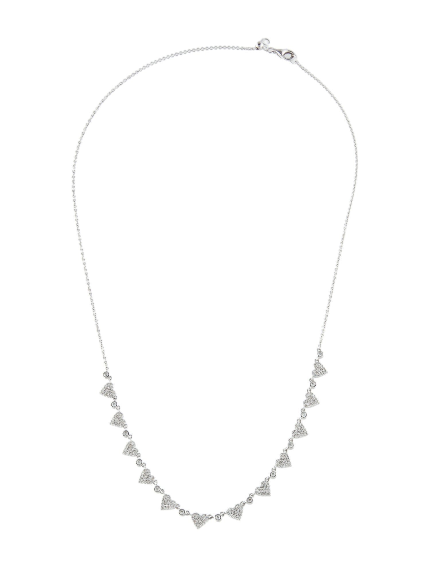 Necklace 14K Diamond Heart Collar