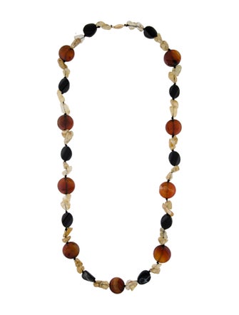 Necklace 14K Multi-Stone Bead Strand Necklace