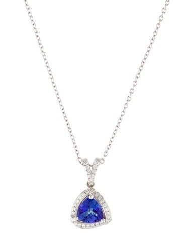 Necklace Pendant 1.84ct Tanzanite & Diamond