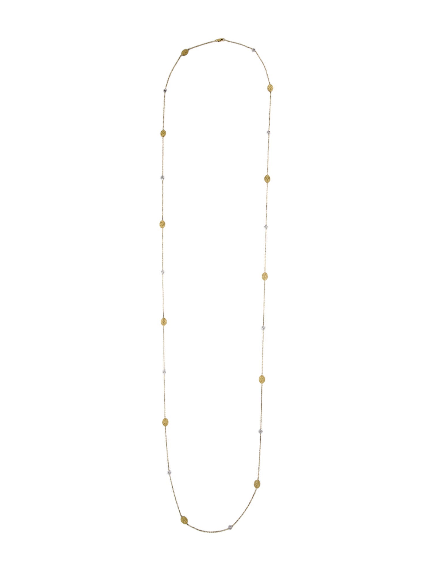 Necklace 14K Diamond Station Necklace