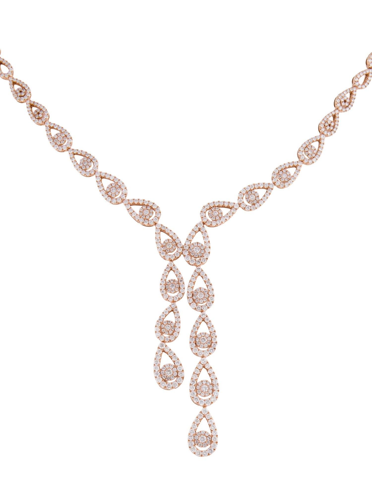 Necklace 14K 3.49ctw Diamond Lavalier Necklace