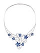 Necklace 18K Sapphire & Diamond Statement Necklace