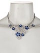 Necklace 18K Sapphire & Diamond Statement Necklace