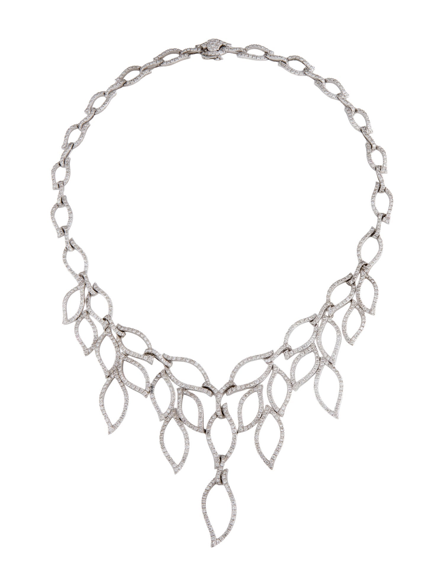 Necklace 18K 9.67ctw DIamond Collar Necklace