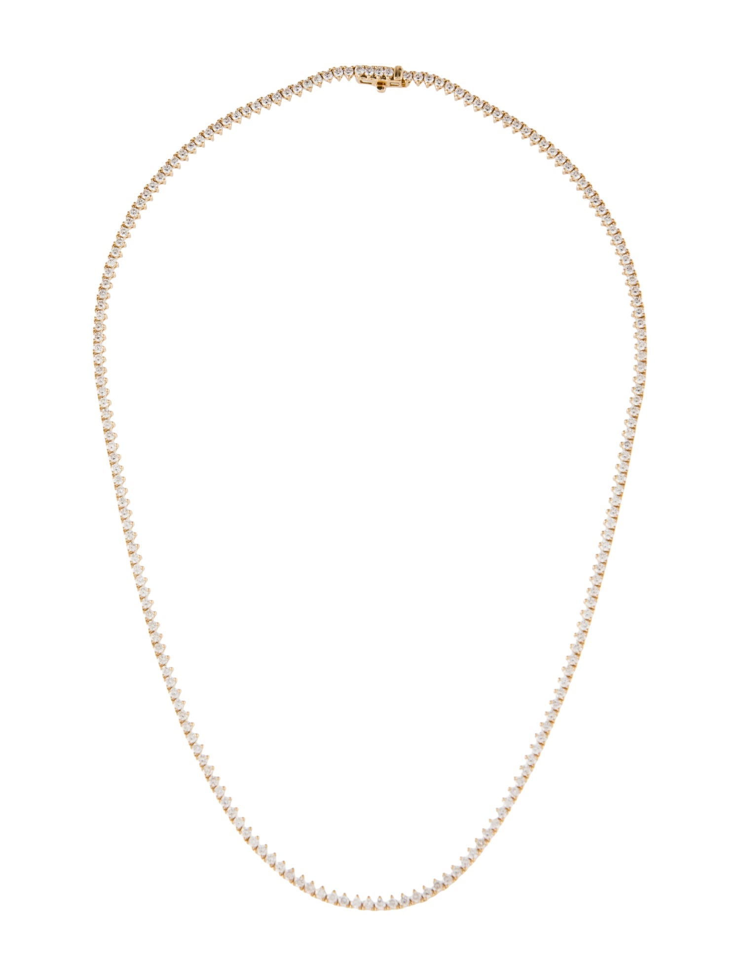 Necklace 14K 5.64ctw Diamond Tennis Link Chain