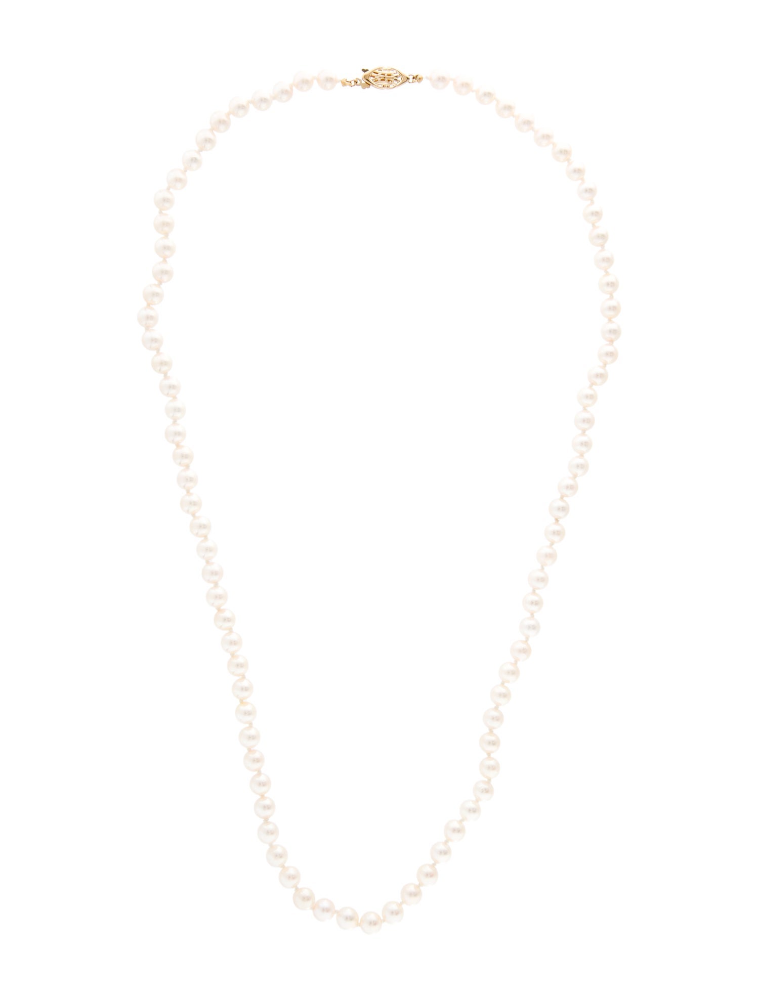 Necklace 14K Pearl Bead Strand Necklace