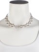 Necklace 18K 3.09ctw Diamond Textured Circles Link