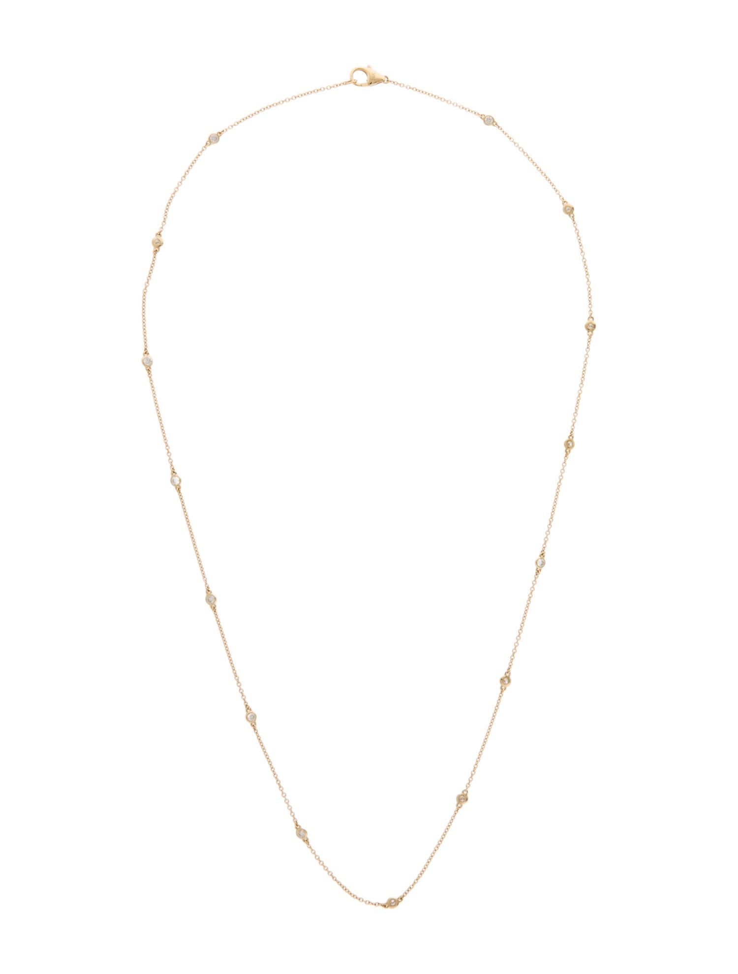 Necklace 14K Diamond Station