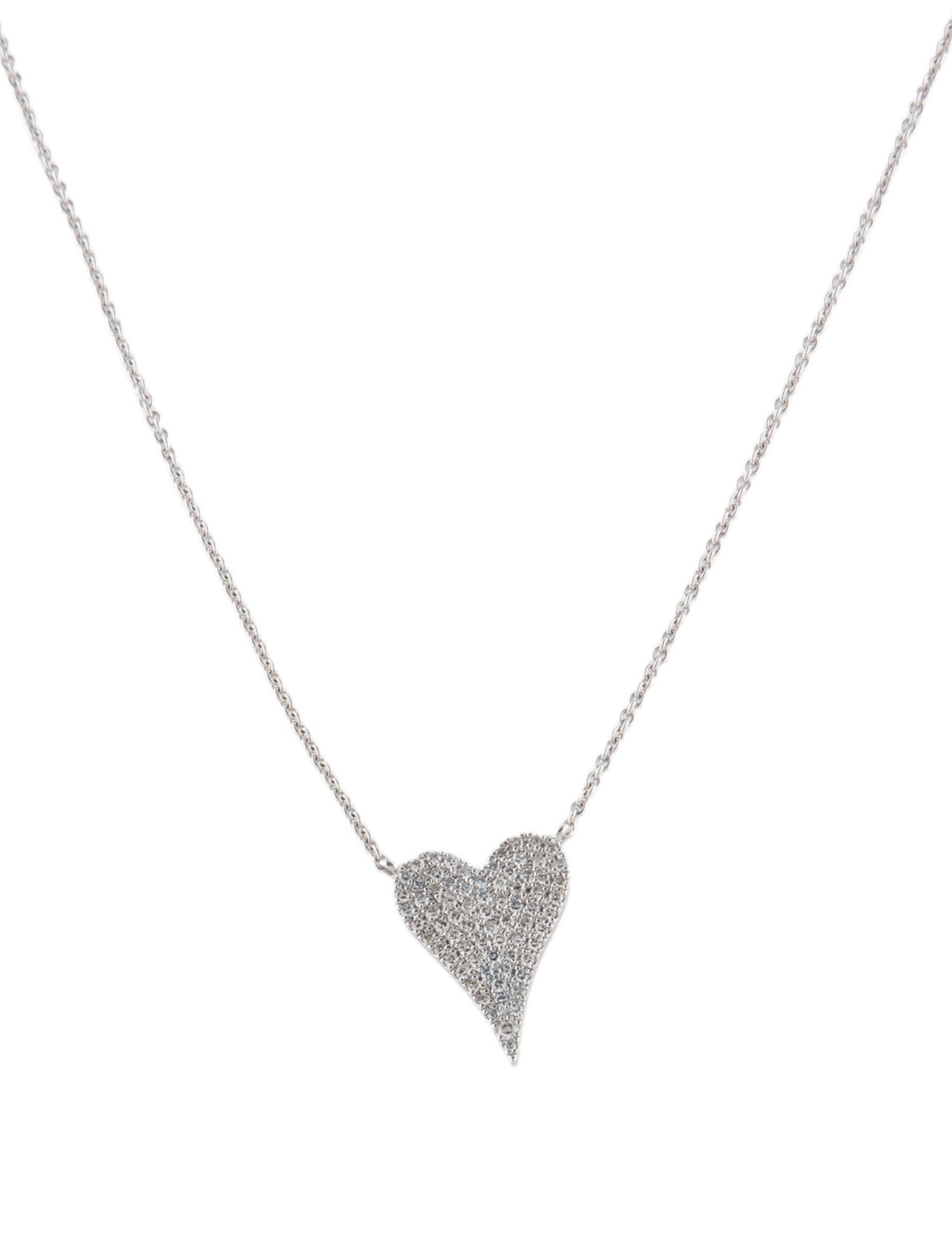 Necklace 14K Diamond Heart Pendant Necklace