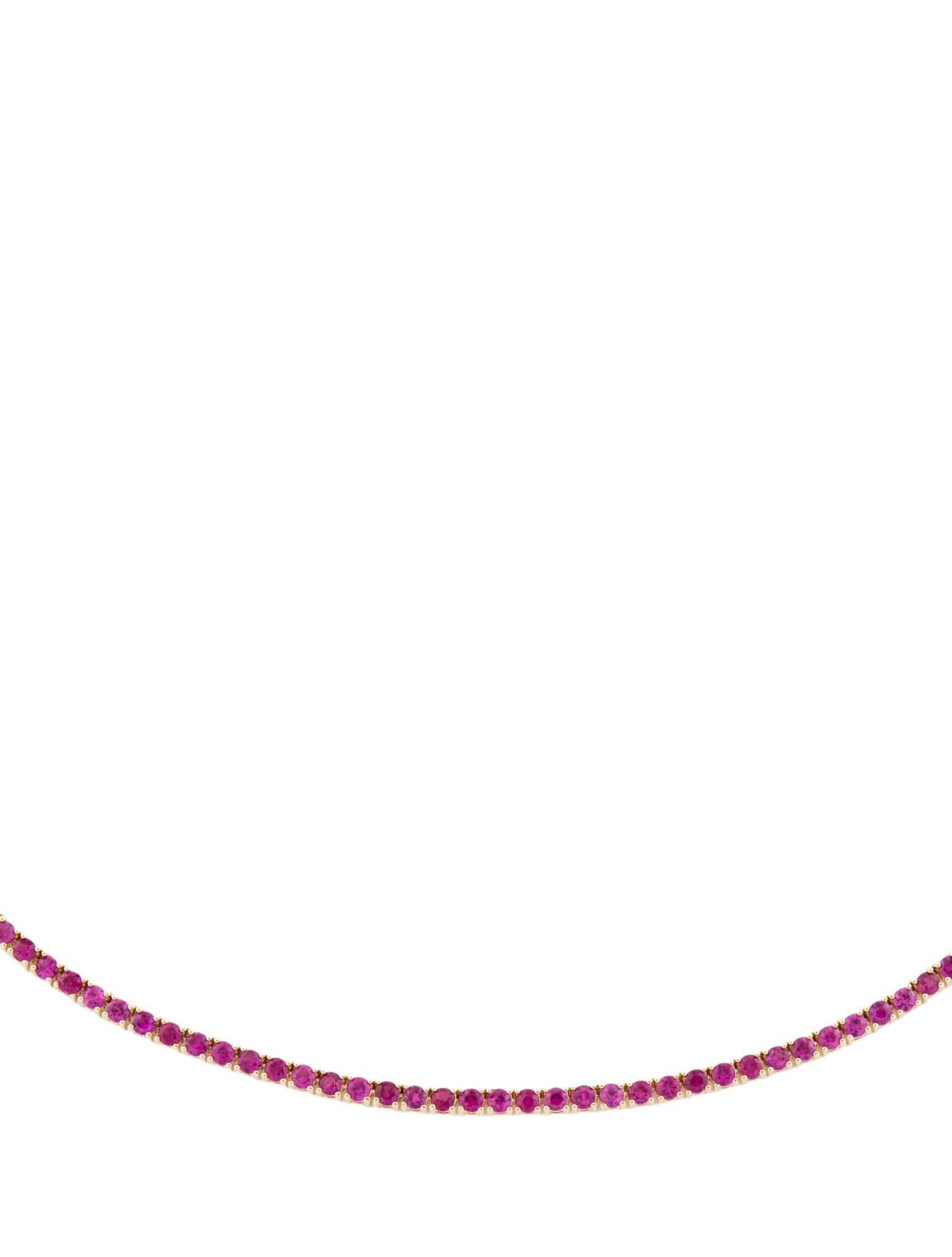 Necklace 14K 10.08ctw Ruby Tennis