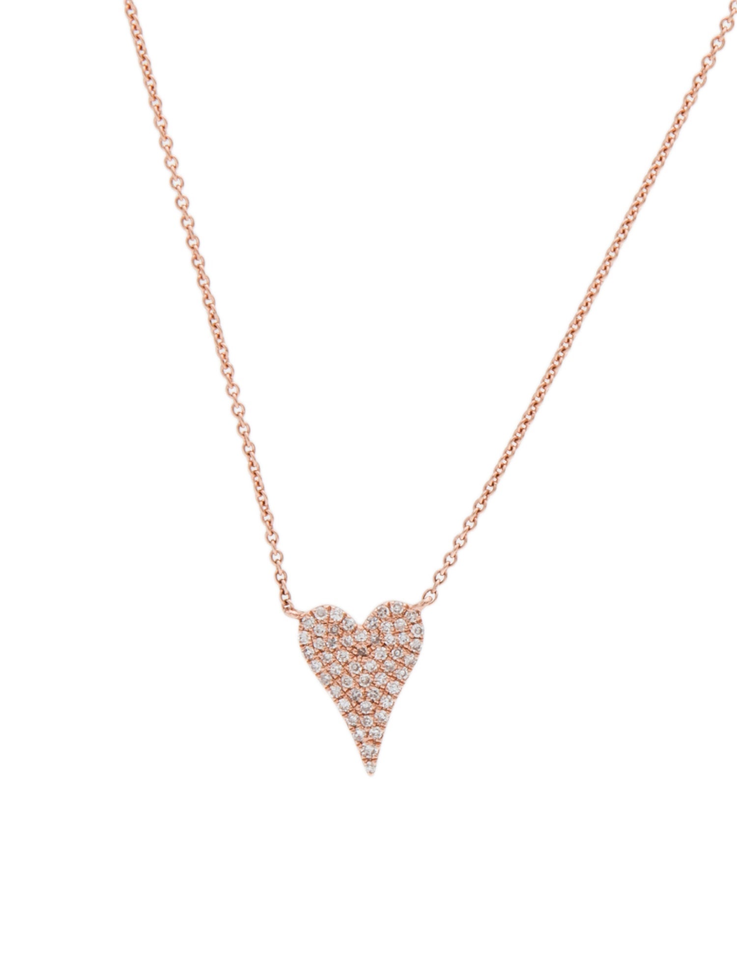 Necklace 14K Diamond Heart Pendant