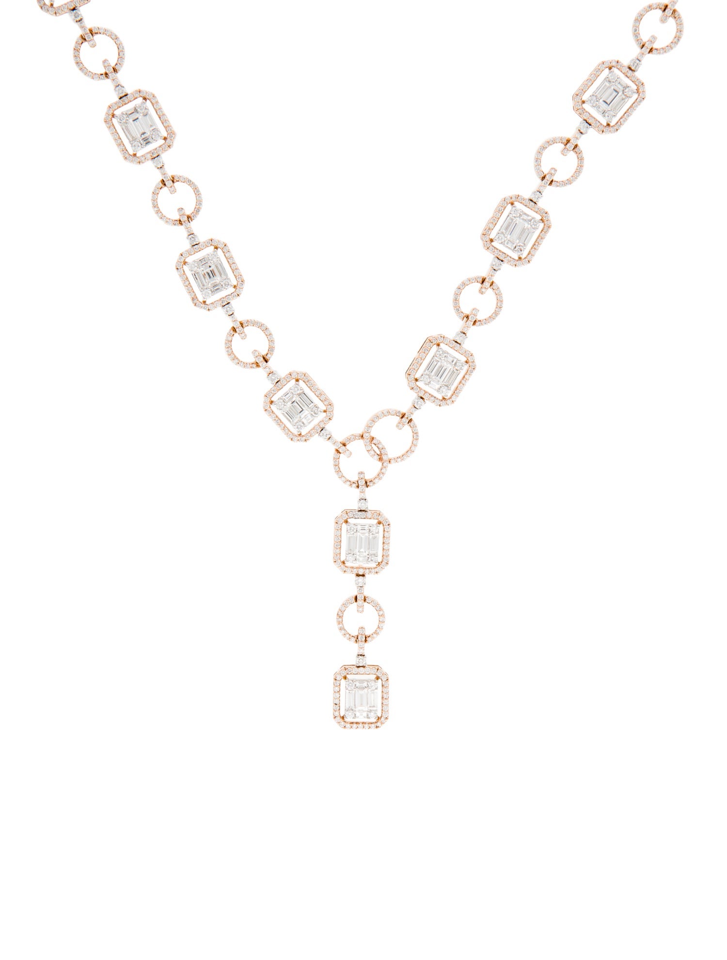 Necklace 18K 5.48ctw Diamond Lavalier