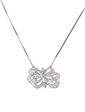 Necklace 1.81ctw Diamond Flower Pendant