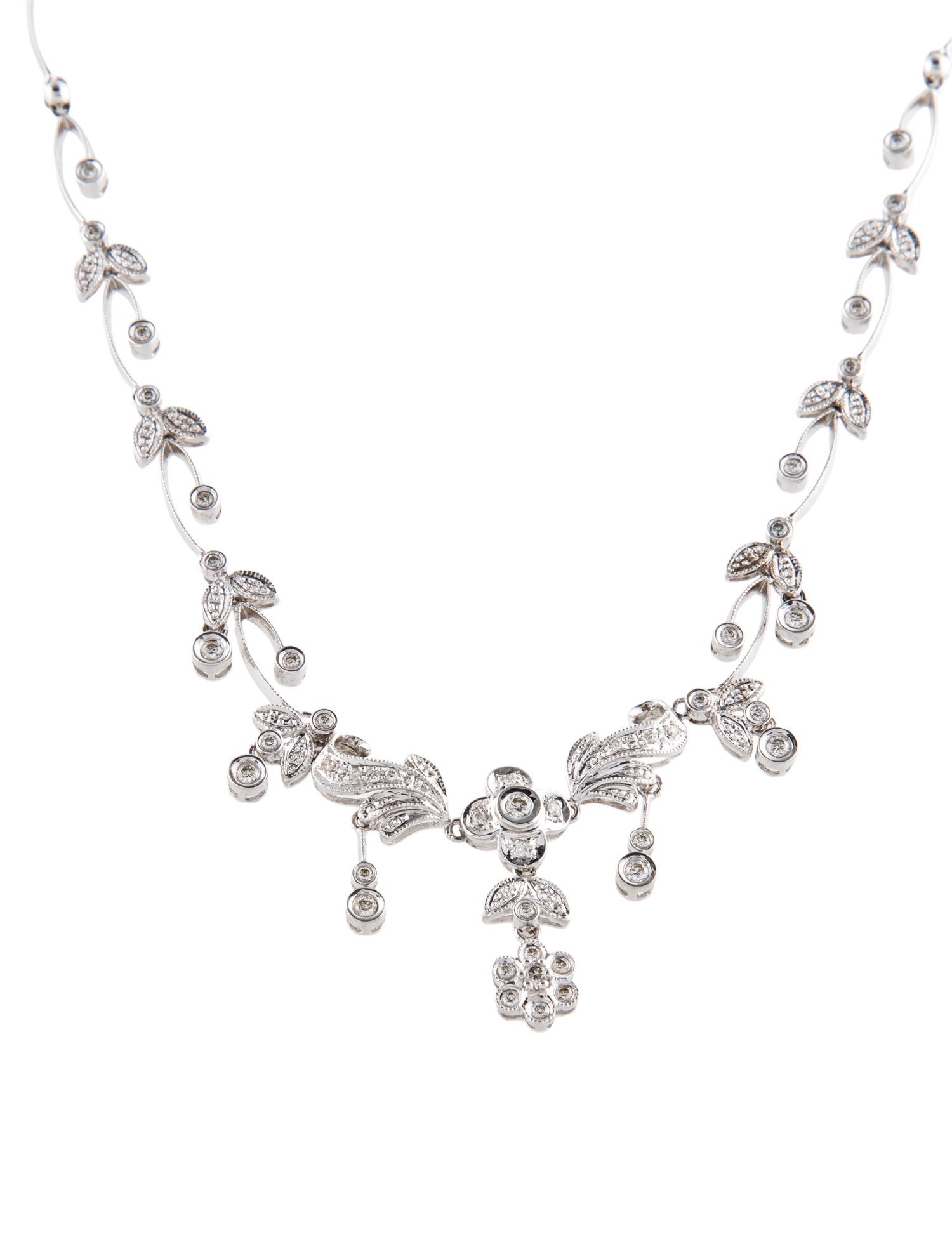 Necklace 14K Diamond Collar Necklace