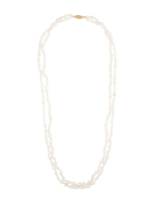 Necklace 14K Double Strand Pearl Necklace