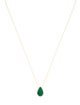Necklace 18K Emerald Pendant Necklace