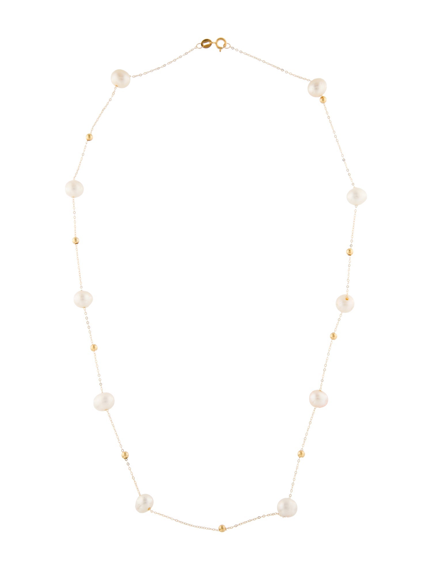 Necklace 18K Pearl Station