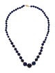 Necklace 14K Lapis Lazuli Bead Strand Necklace