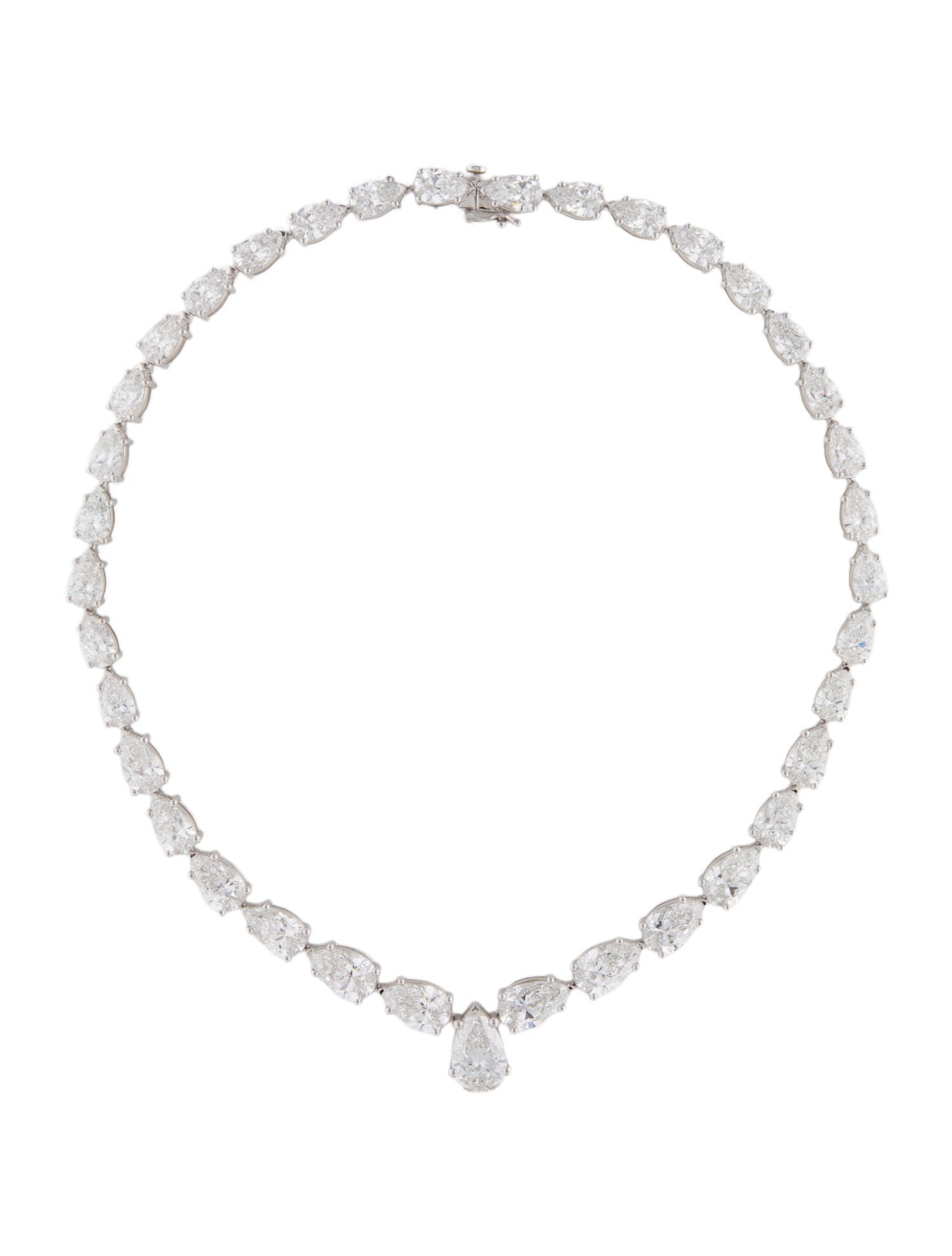 Necklace 14K 53.36ctw Lab-Grown Diamond Tennis Collar Necklace