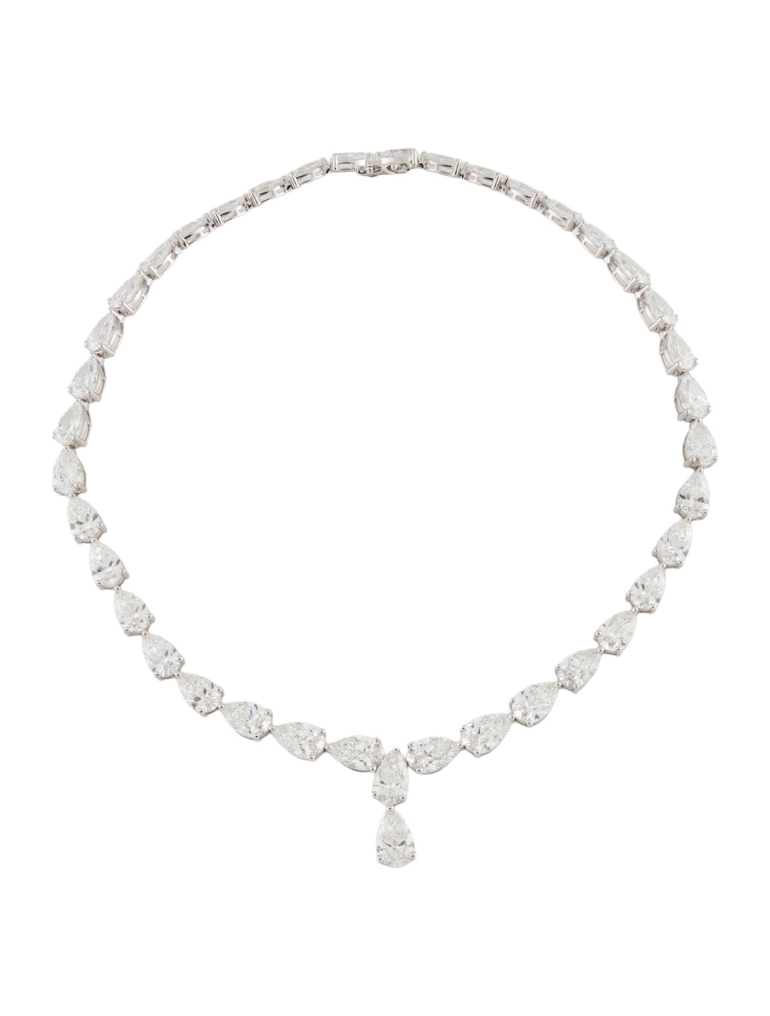 Necklace 14K 64.42ctw Lab-Grown Diamond Tennis Lavalier Necklace