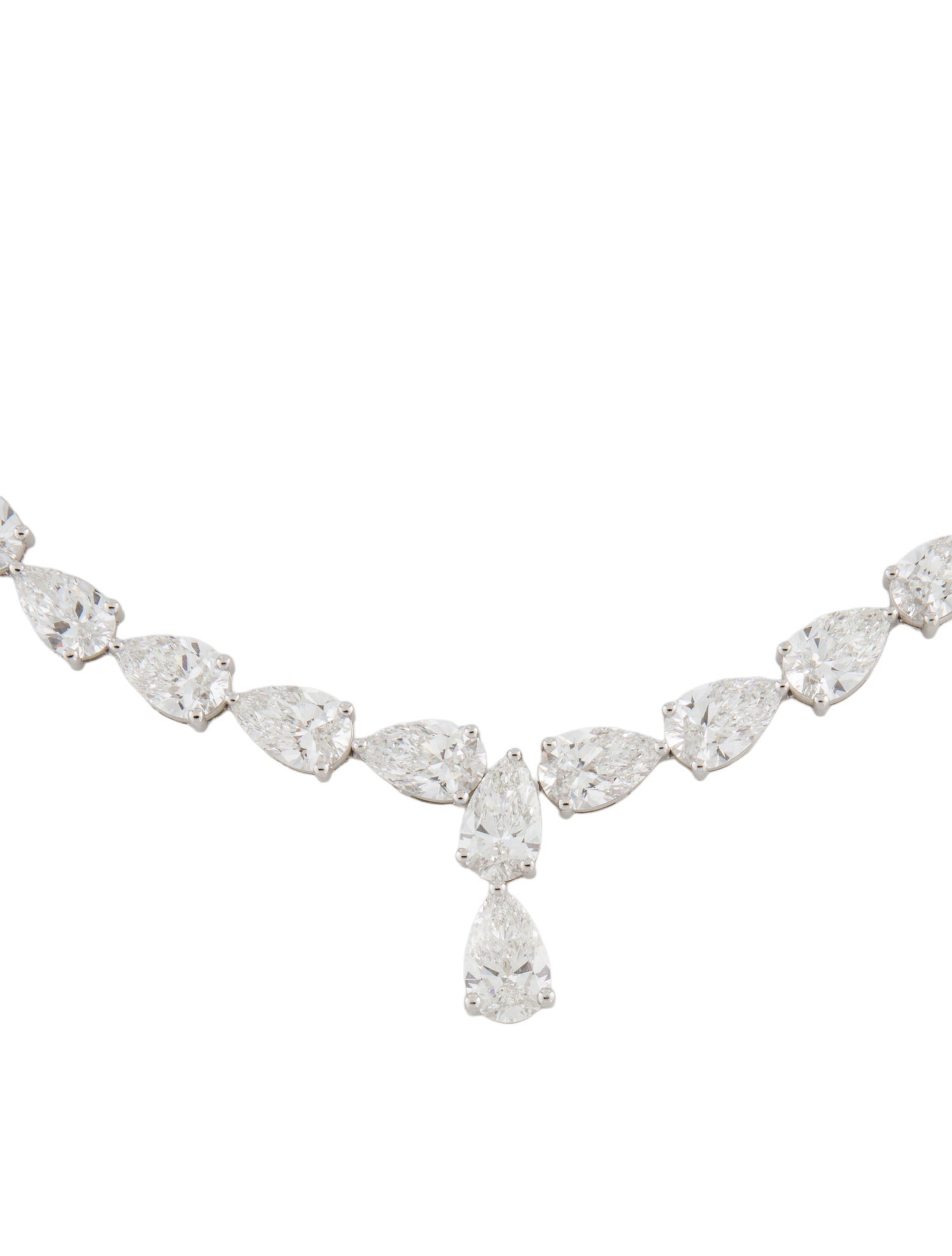 Necklace 14K 64.42ctw Lab-Grown Diamond Tennis Lavalier Necklace