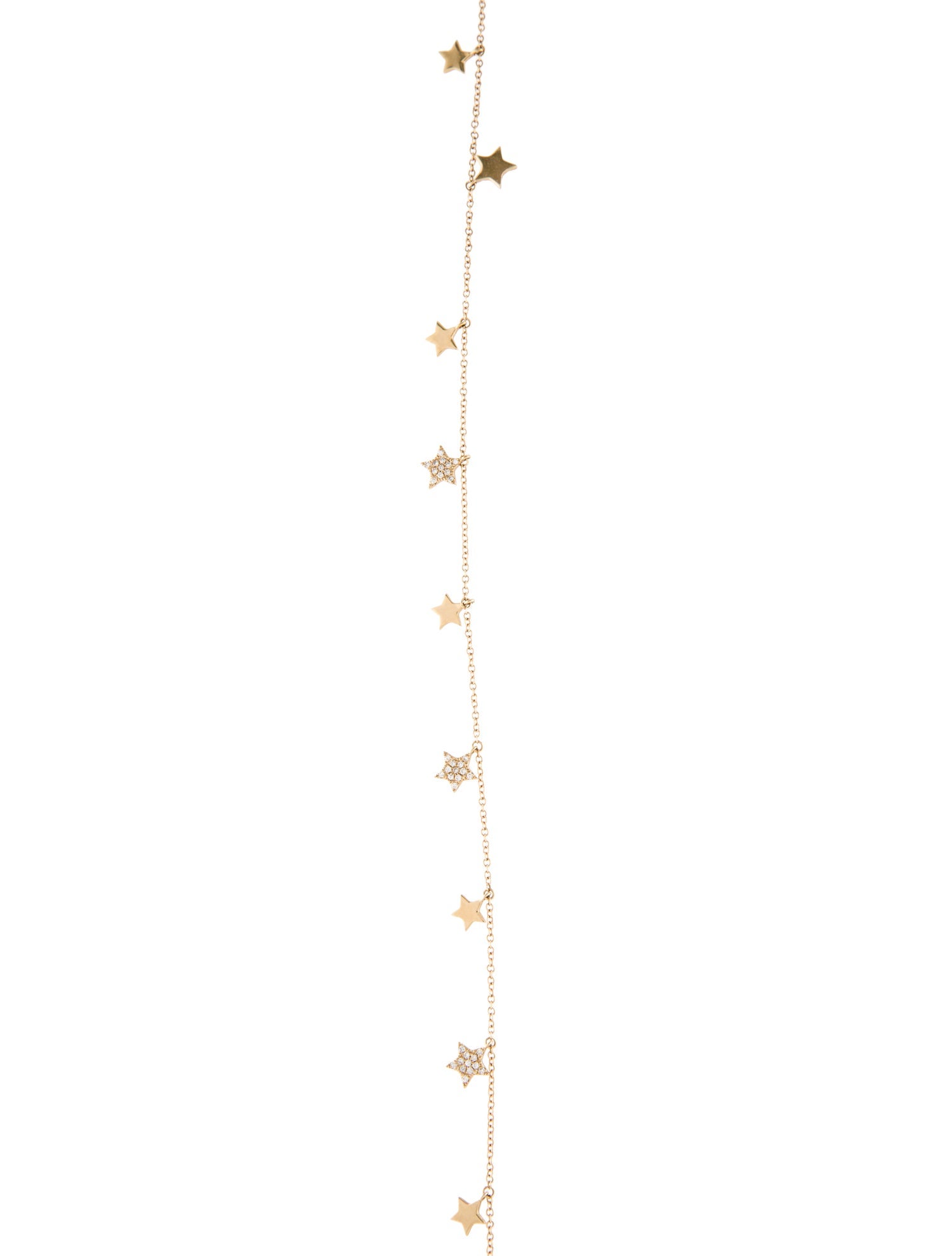 Dilamani 14K Diamond Star & Moon Long Station Necklace