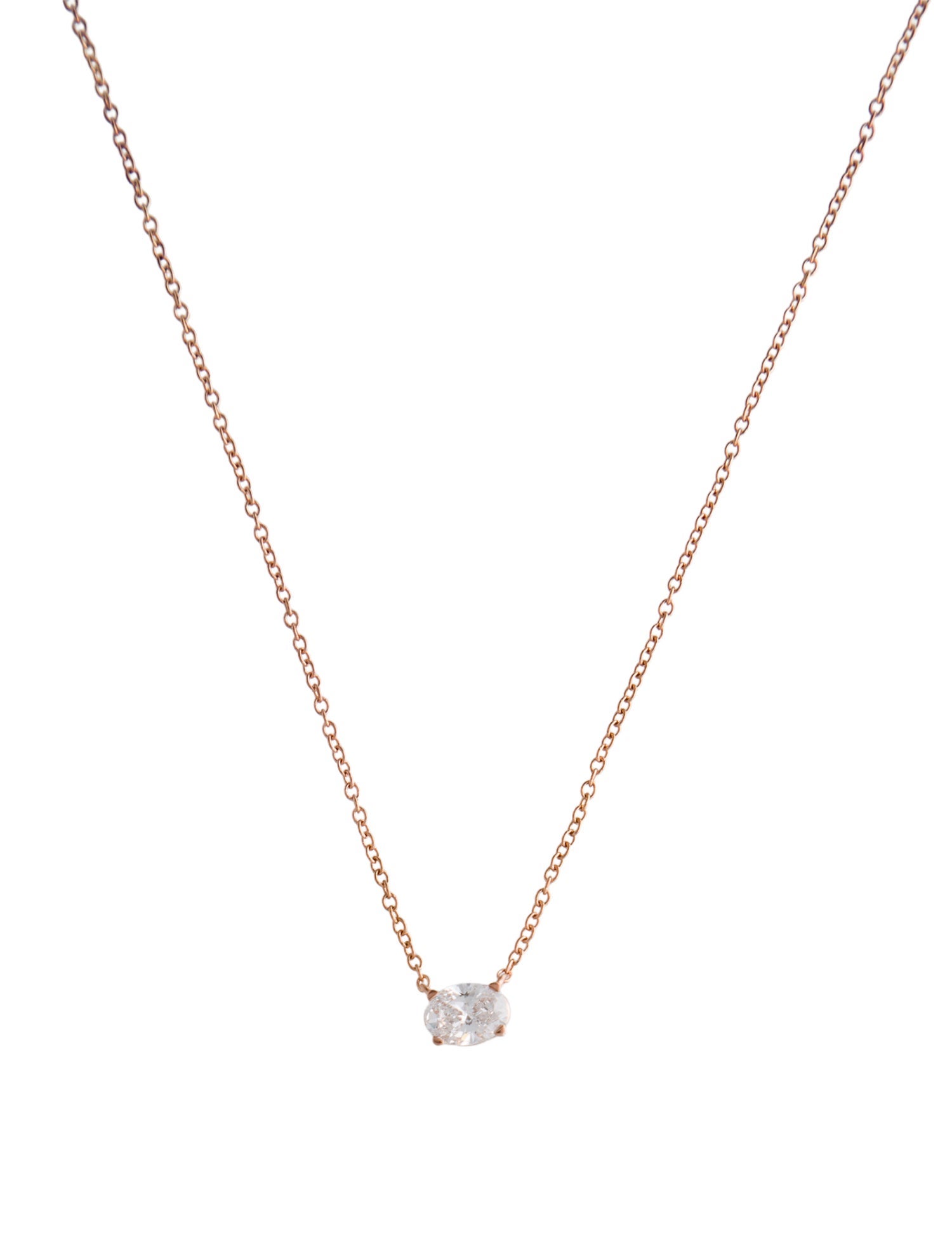 Necklace 14K Lab-Grown Diamond Pendant Necklace