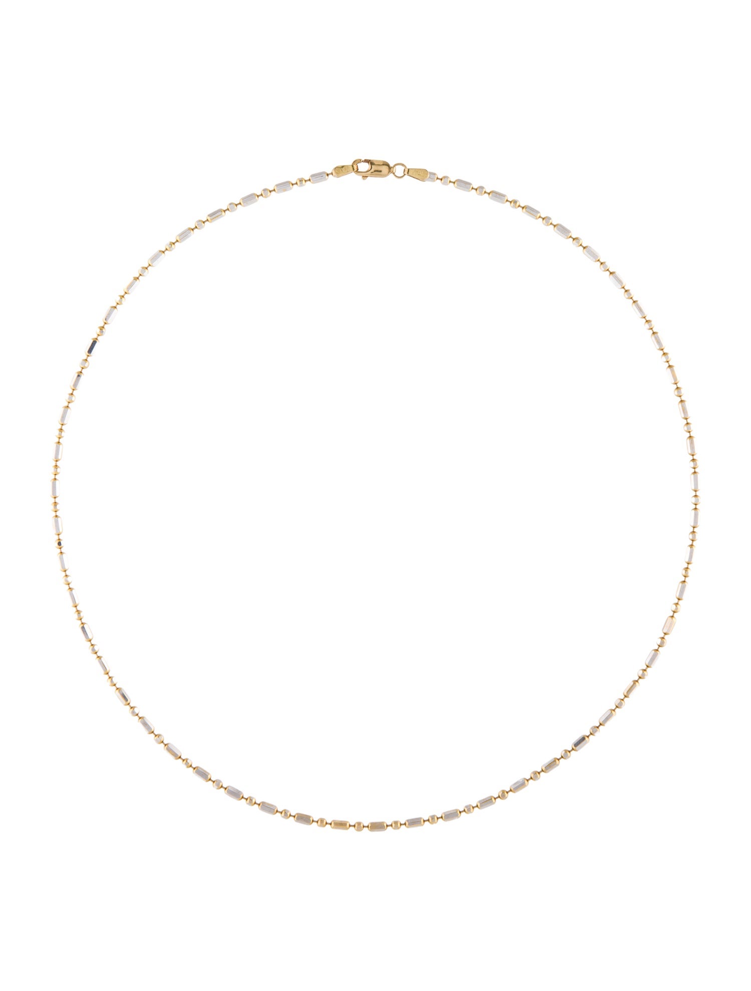 Necklace 14K Two-Tone Chain Link Necklace