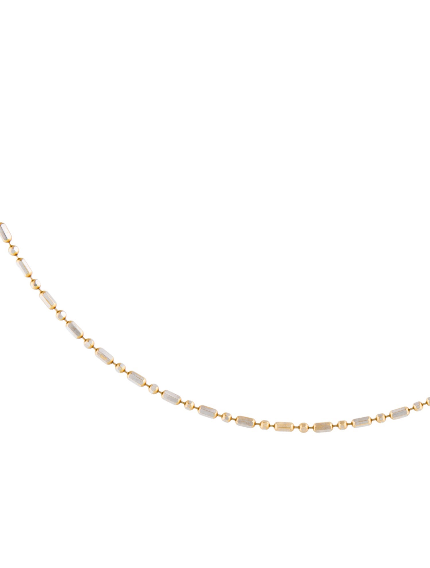 Necklace 14K Two-Tone Chain Link Necklace