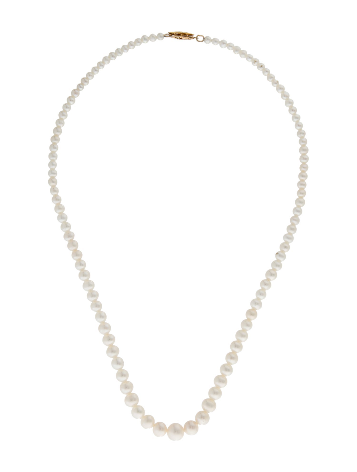 Necklace 14K Pearl Graduated