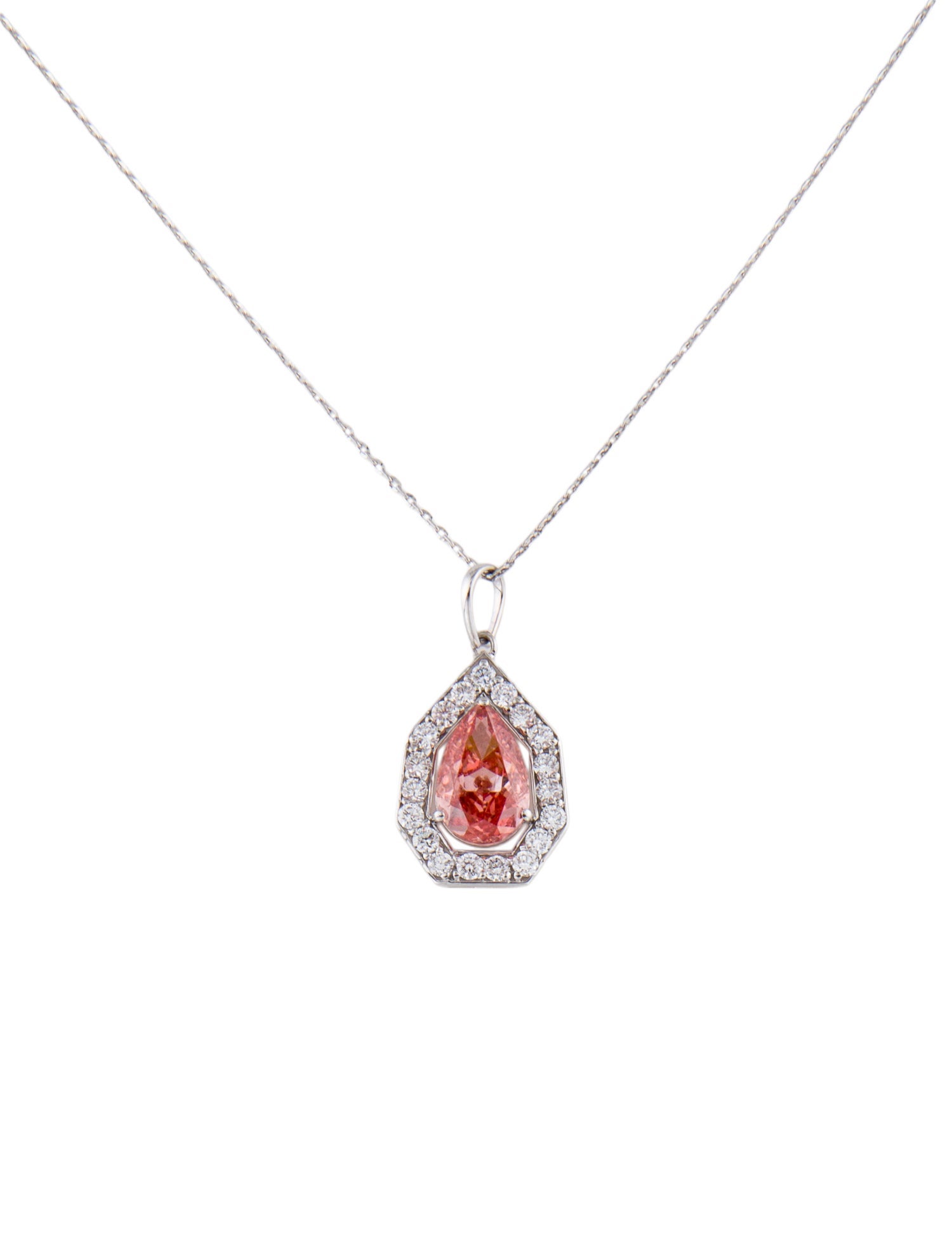 Necklace 14K 1.69ct Lab-Grown Diamond Pendant