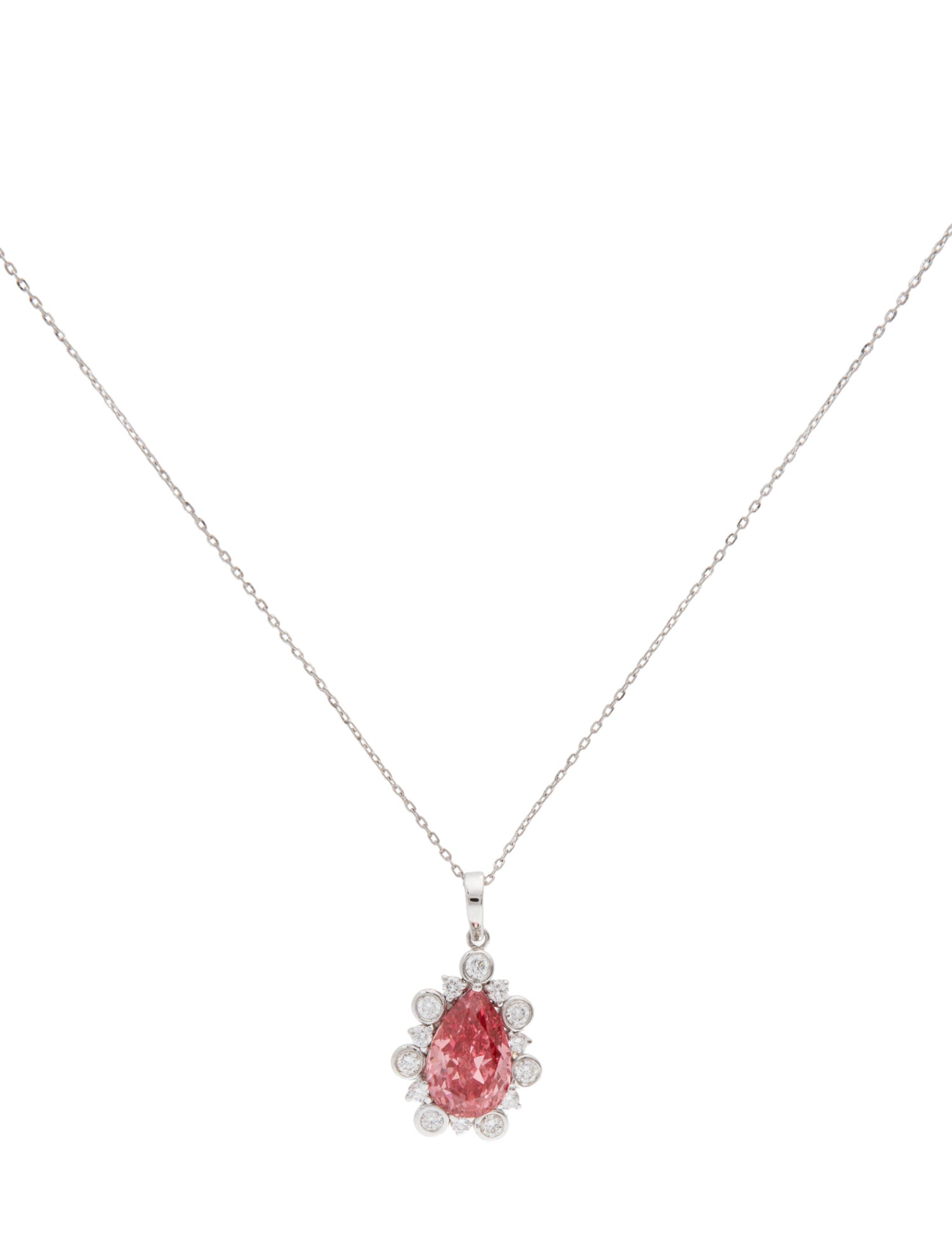 Necklace 14K 2.98ctw Lab-Grown Diamond Pendant Necklace