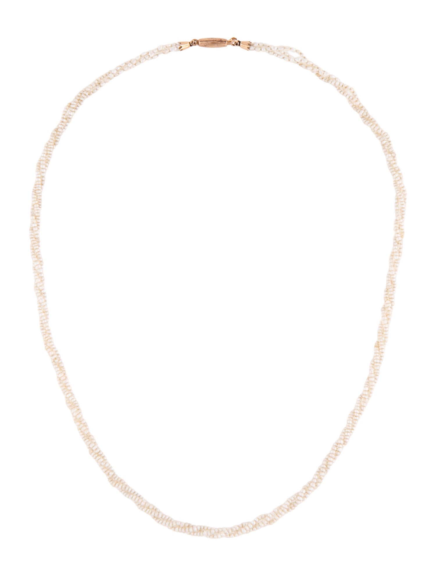 Necklace 14K Pearl Multi-Strand Bead Strand