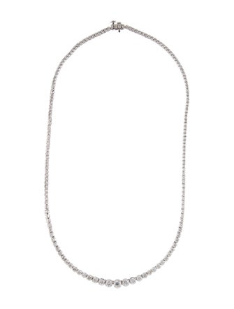 Necklace 14K 11.00ctw Diamond Graduated Tennis Chain Necklace