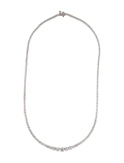 Necklace 14K 11.00ctw Diamond Graduated Tennis Chain Necklace