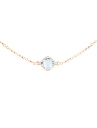 Necklace 14K Multi-Stone Station Necklace
