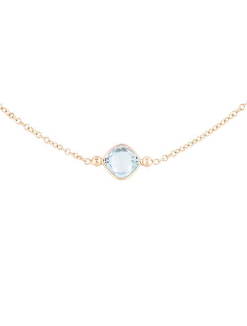 Necklace 14K Multi-Stone Station Necklace