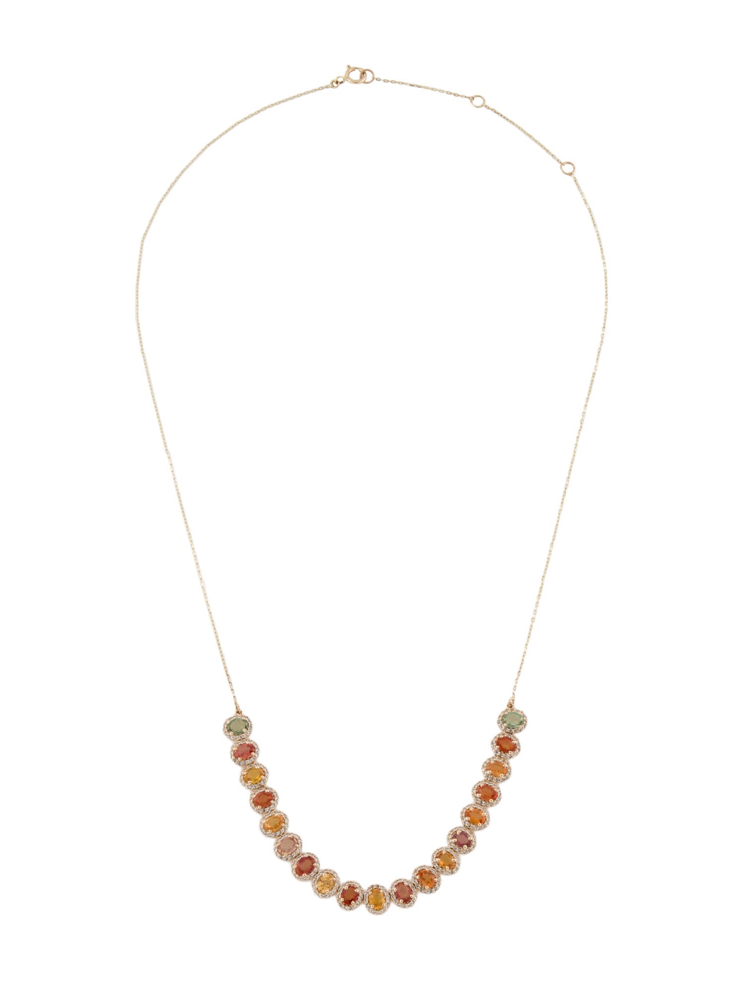 Necklace 14K 4.18ctw Sapphire Collar