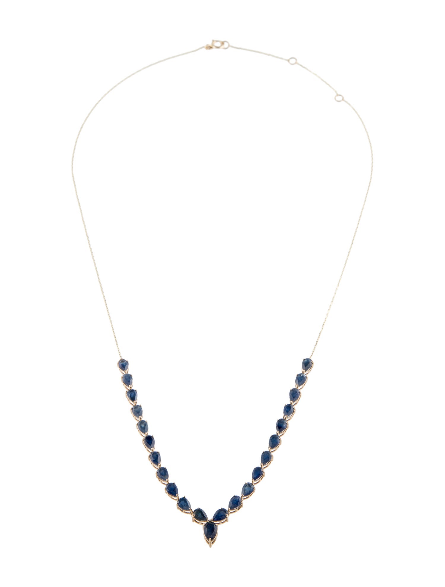Necklace 14K 6.75ctw Sapphire Collar Necklace