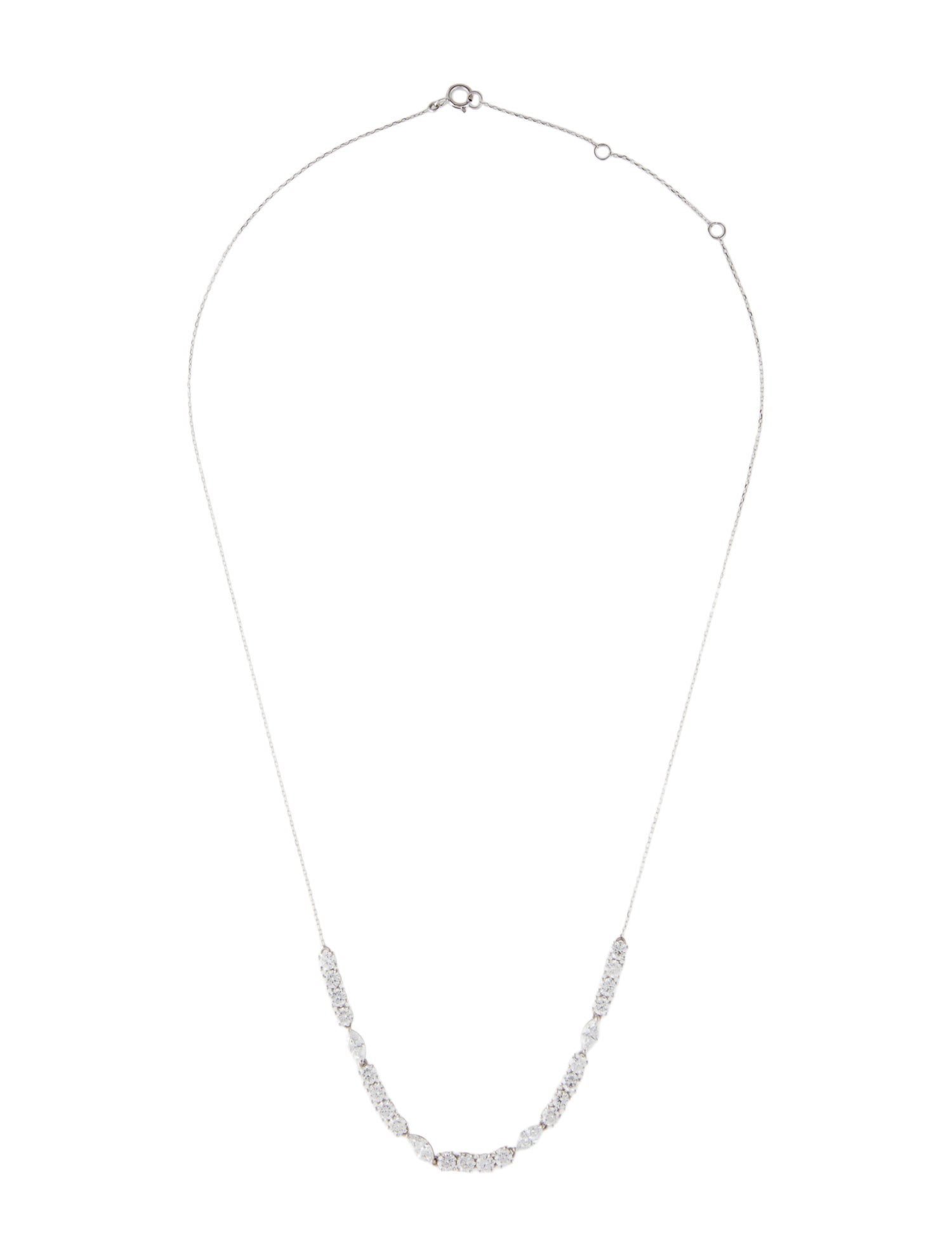 Necklace 14K 3.29ctw Lab-Grown Diamond Collar Necklace