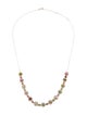 Necklace 14K 3.36ctw Tourmaline, Sapphire & Garnet Collar Necklace